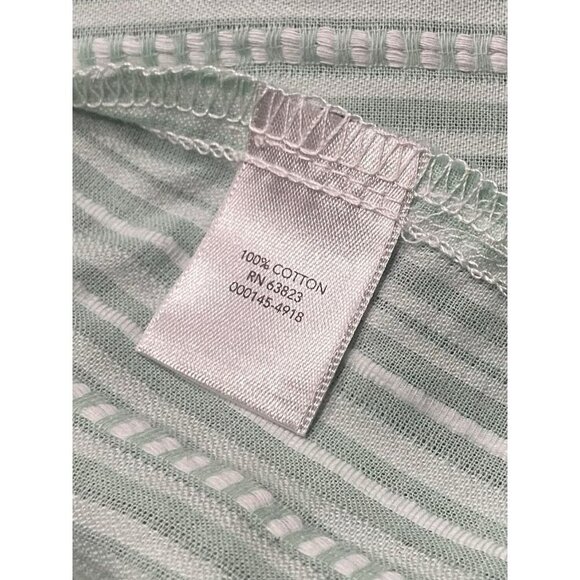 C.J. Banks Womens Embroidered Cotton Wrap Top 20/22W 2X NWT Green Cottagecore - Picture 6 of 7